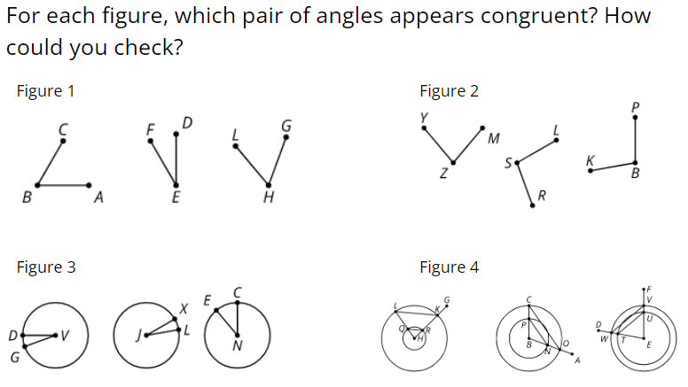 14.1:  Math Talk:  Comparing Angles