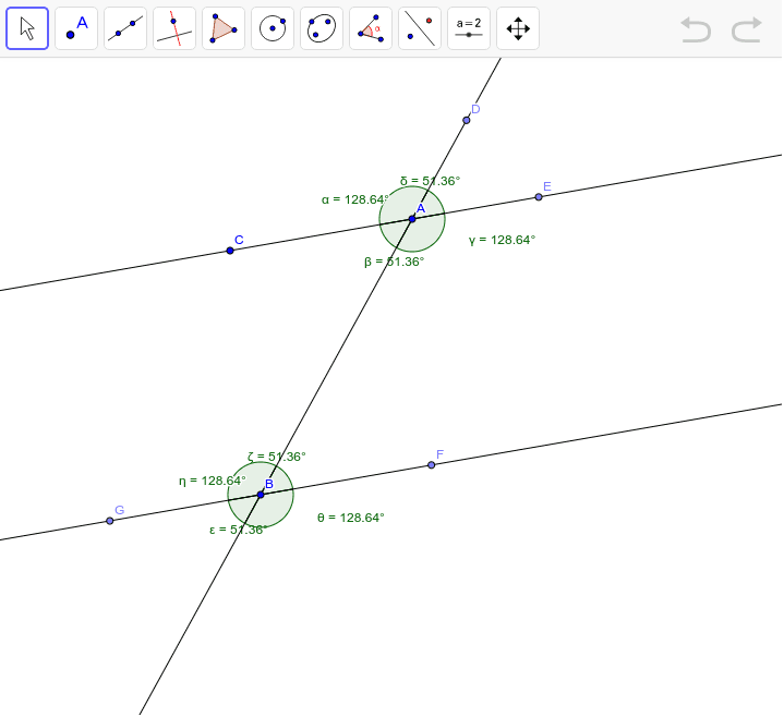 Conjecturing About Parallel Lines – GeoGebra