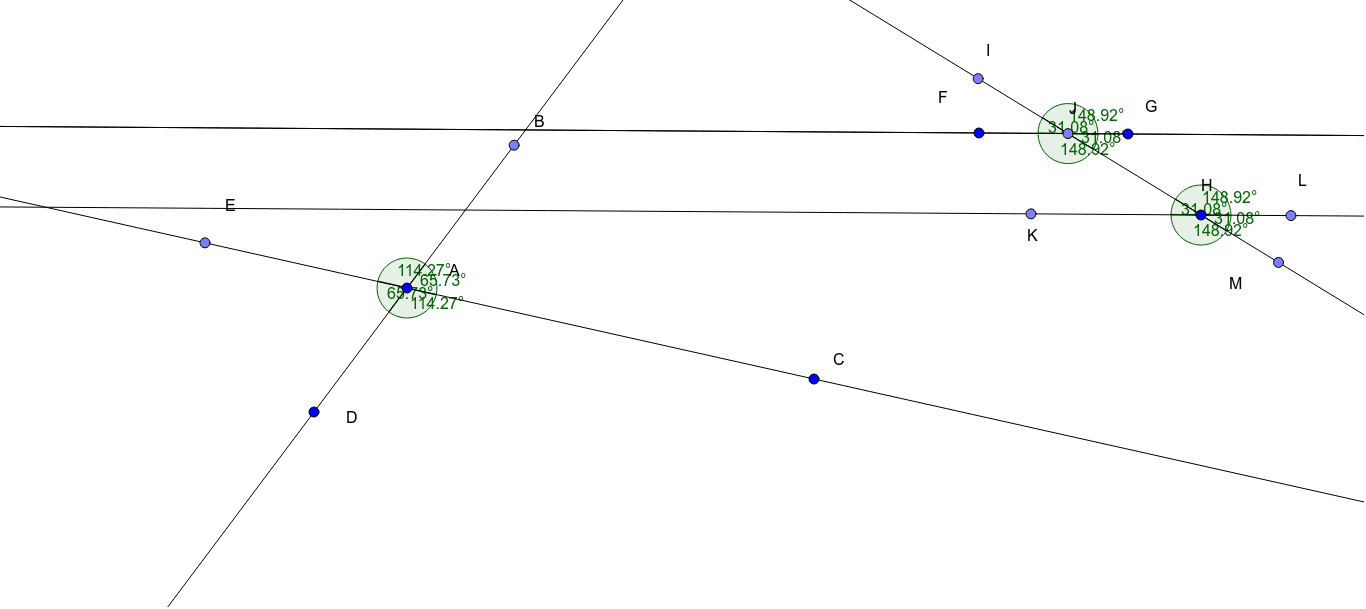 Lesson 2.5 & 2.6 -- Angle Relationships Kyle Bloch – GeoGebra