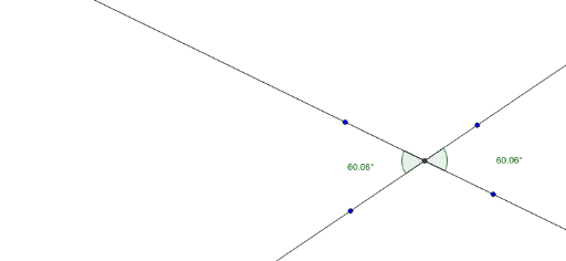 Vertical angles are congruent – GeoGebra