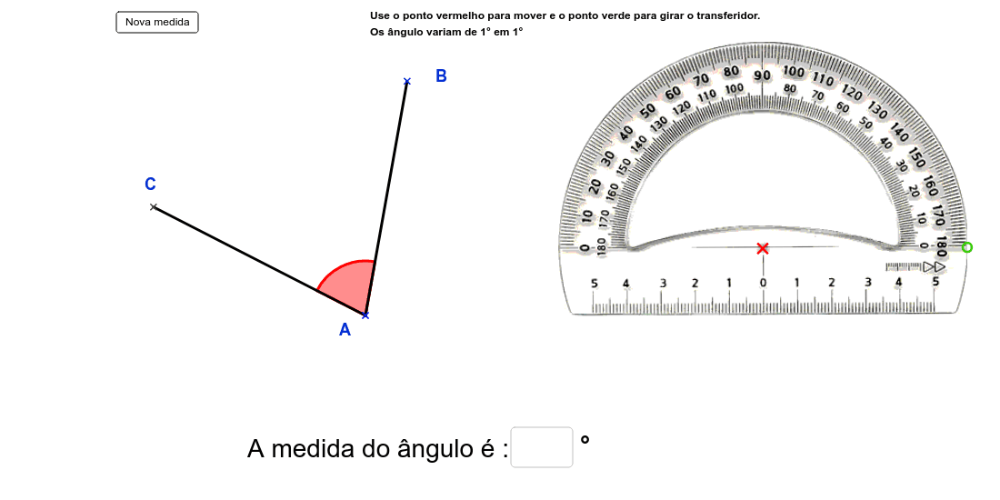 Uso do Transferidor – GeoGebra