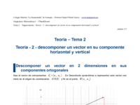 Teoría - 2 - descomponer un vector en su componente horizontal y vertical.pdf