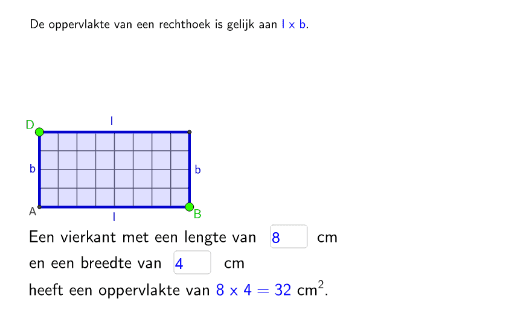 Rechthoek Met Gekende Lengte En Breedte Geogebra