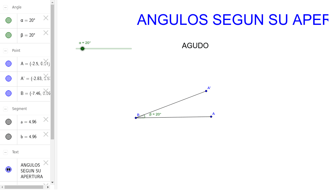 ângulo – GeoGebra