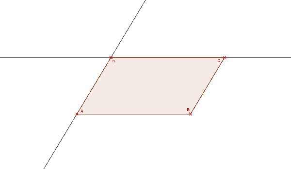 Dein fertiges Parallelogramm sollte so ähnlich aussehen...