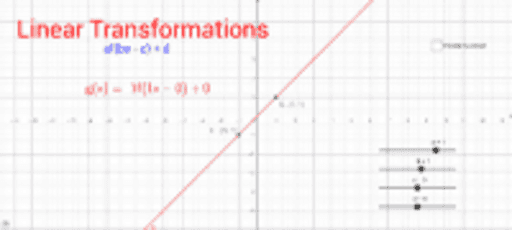 Linear Transformations – GeoGebra