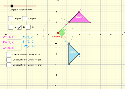 Rotations Geogebra