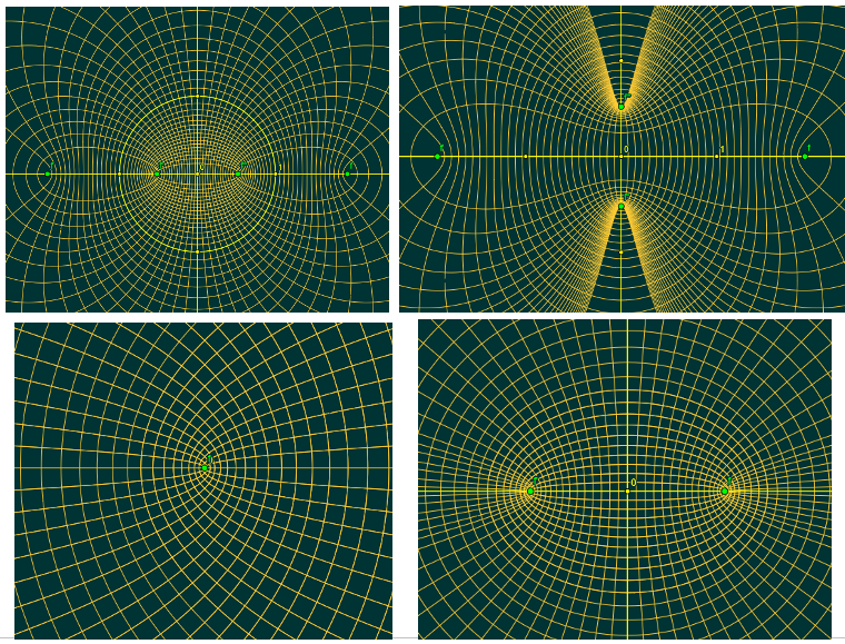 confocal bicircular quartics: 4 cases in normalform