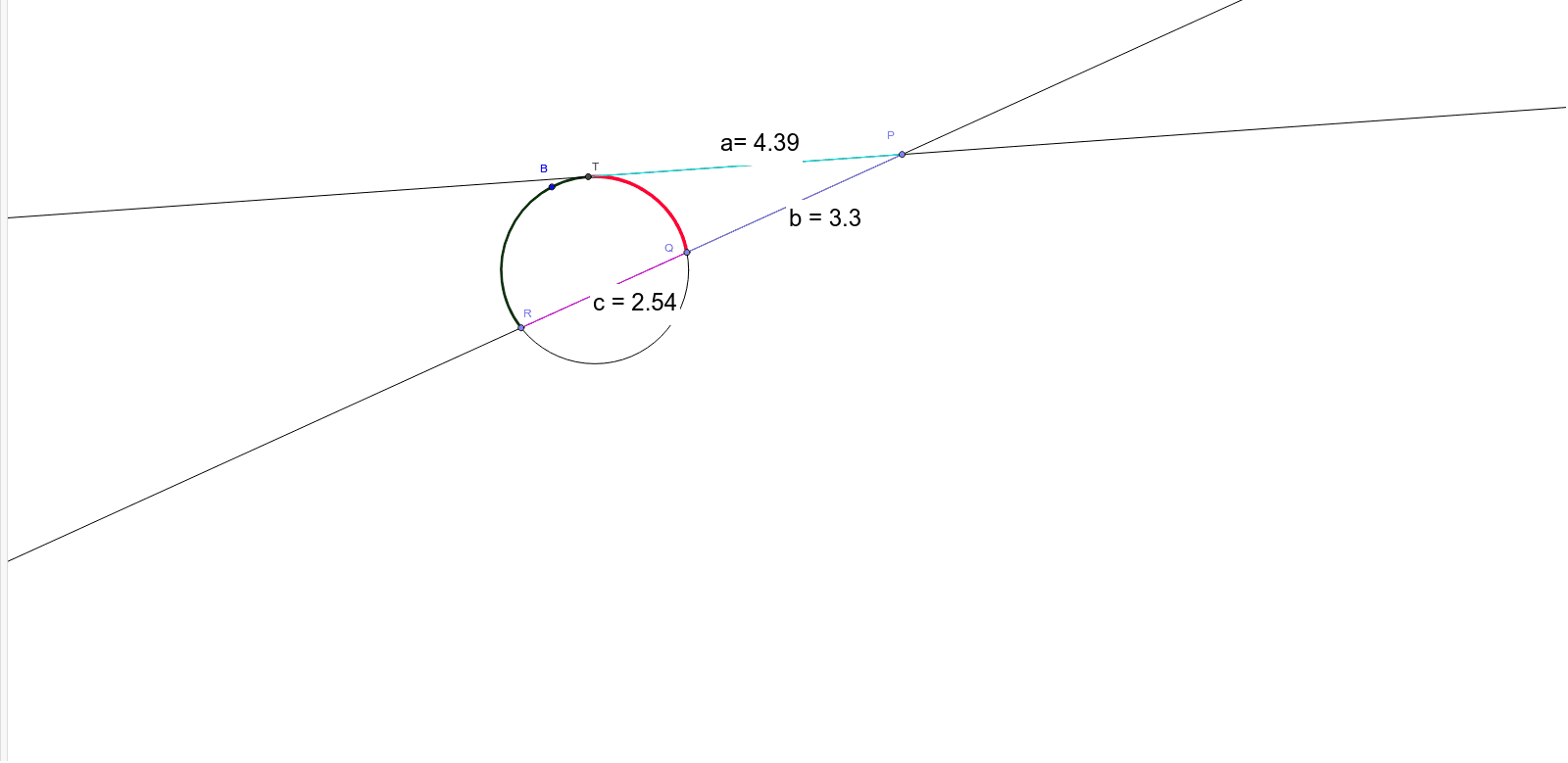 Tangent Secant Segment Relationships Geogebra