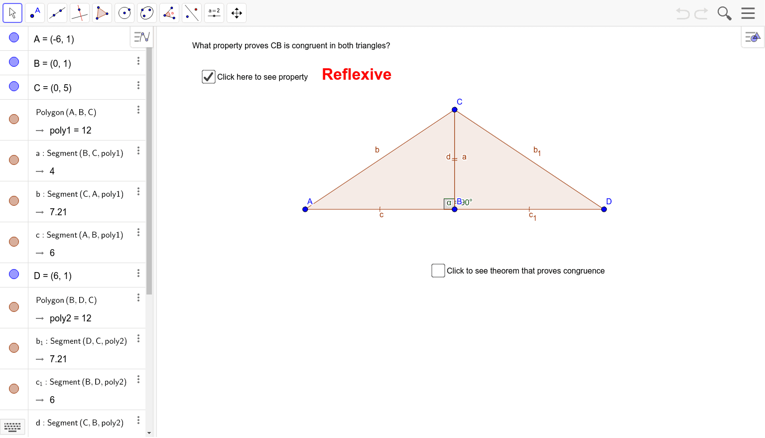Triangle Congruence Geogebra 7879