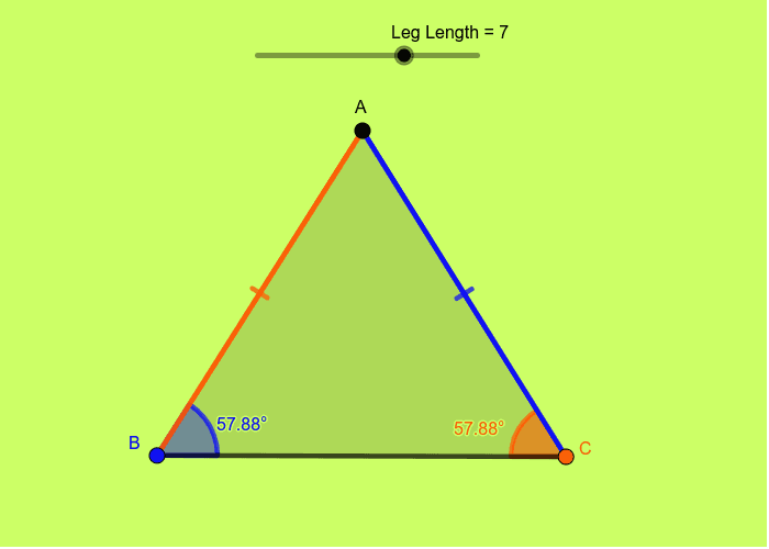 Isosceles Triangle Theorem Geogebra 3141