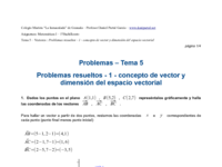 Problemas resueltos - 1 - concepto de vector y dimensión del espacio vectorial.pdf