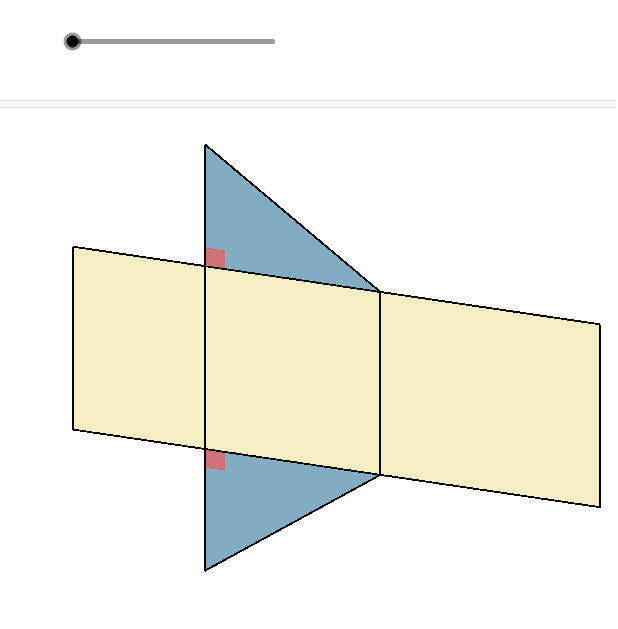 net drawing of a triangular prism