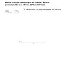 6ème - Construction d'un triangle à partir de ses longueurs