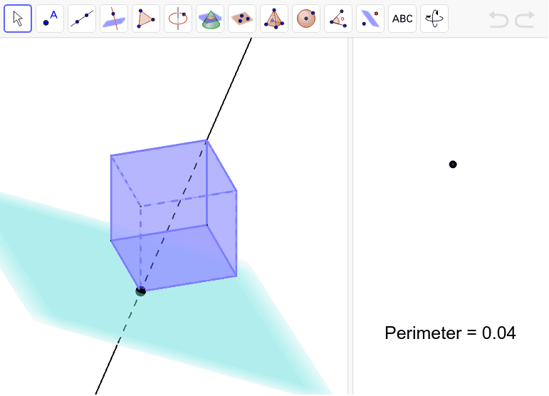 Plane Passing Through Cube w Cross-Section – GeoGebra