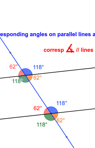 Corresponding Angles On Parallel Lines – GeoGebra