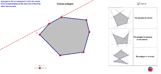 Convexe or concave polygons – GeoGebra