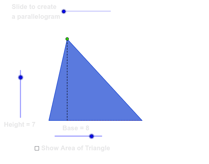 Area Of Any Triangle By Trans Formations – Geogebra