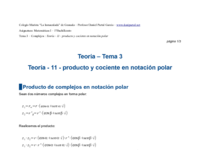 Teoría - 11 - producto y cociente en notación polar.pdf