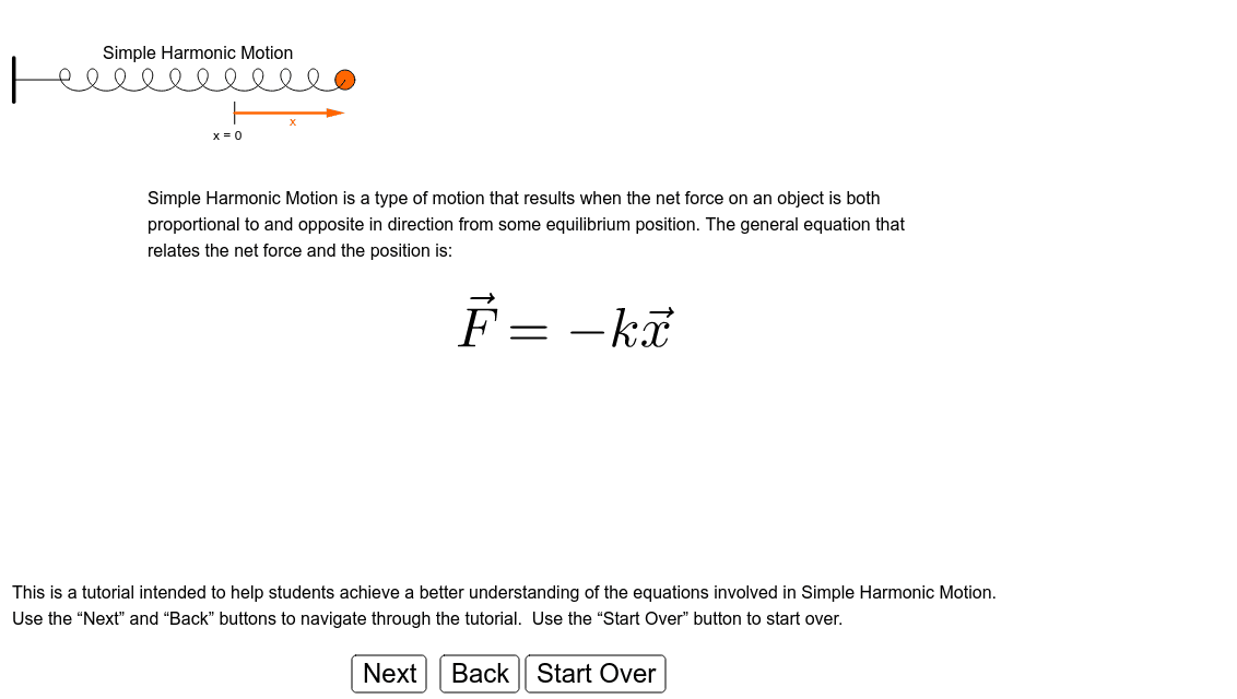 harmonic oscillator equation
