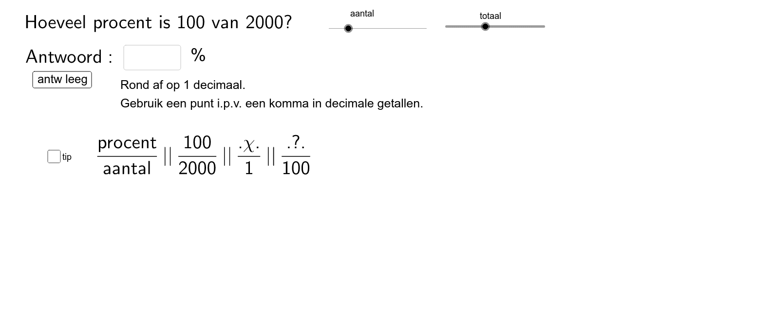 Procent Berekenen – GeoGebra