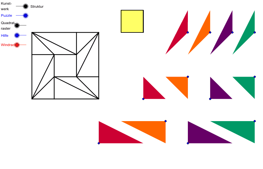 Max Bill: Geometrische Komposition (1992) – GeoGebra