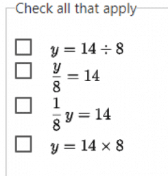 Algebra 1.4 Solving & representing situations with equations