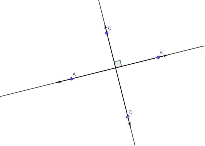 perpendicular line