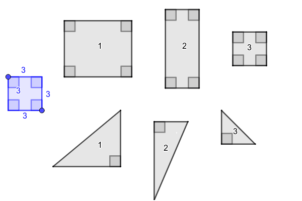 Areas Of Squares And Right Triangles Geogebra 6923