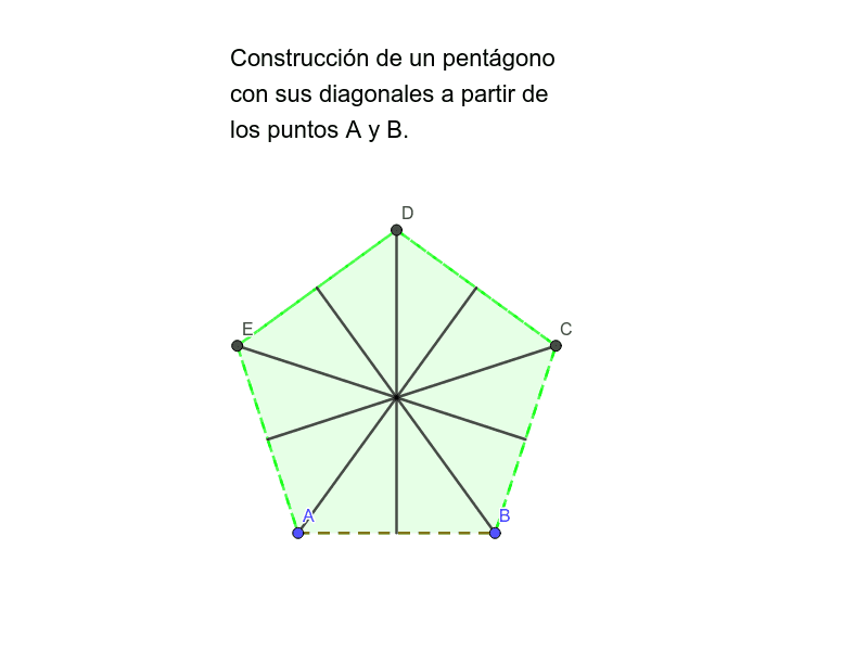 Pentagono Con Diagonales Geogebra