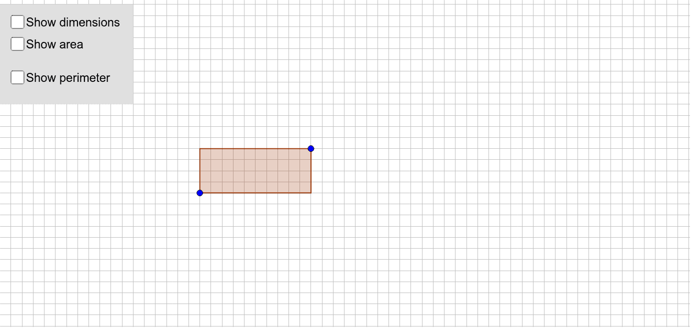 Area And Perimeter Of A Rectangle Geogebra