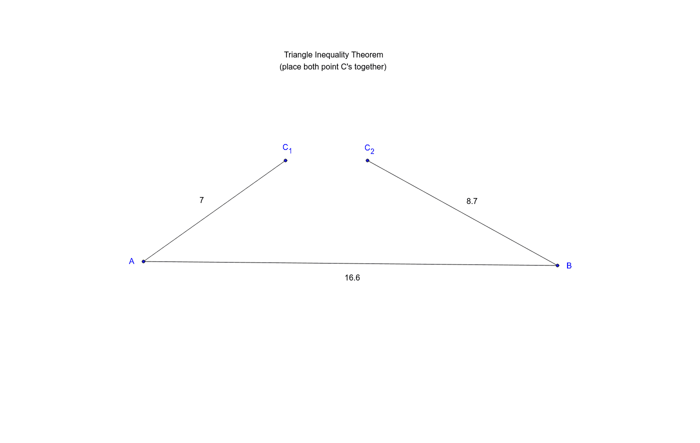 Triangle Inequality Theorem Part 1 Geogebra 9100