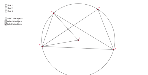 Explore 3 Or 4 Circle Theorems Geogebra