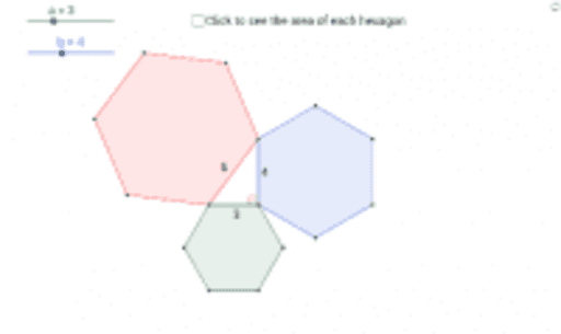 Pythagoras with Hexagons – GeoGebra