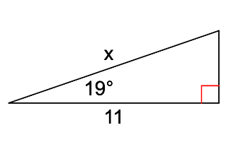 Given what you see above, determine the value of x in the diagram below. Be sure to fully show your thought process on your vertical surface!