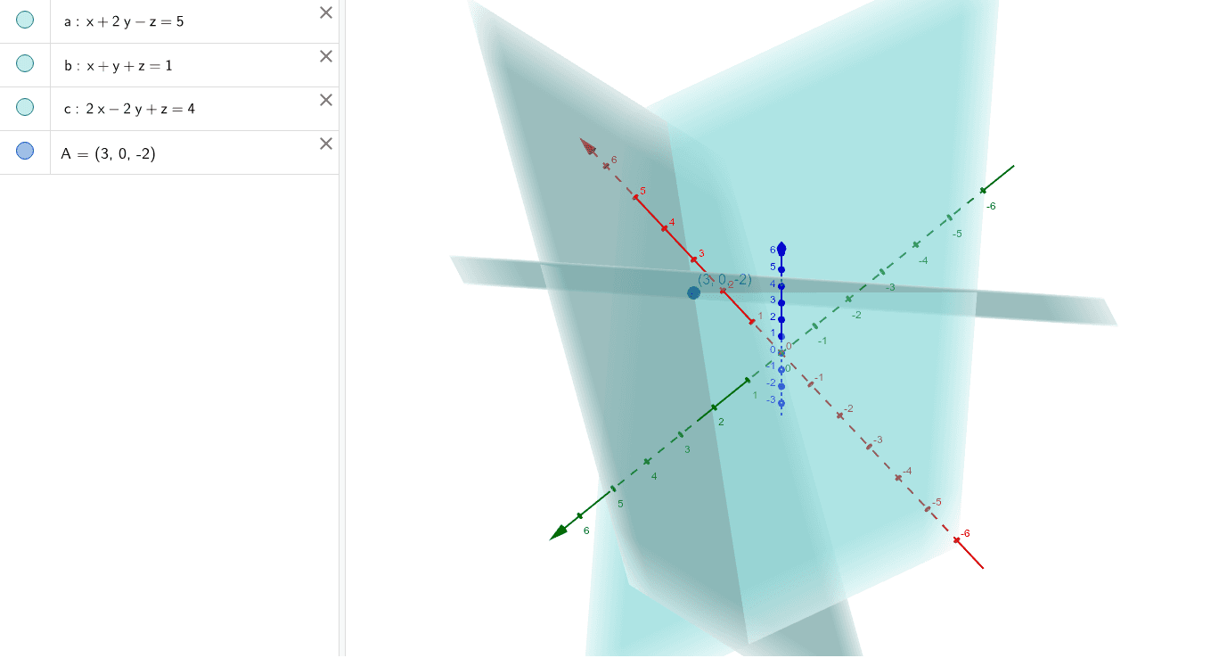 Non Homogeneous System In R3 0 D F Geogebra