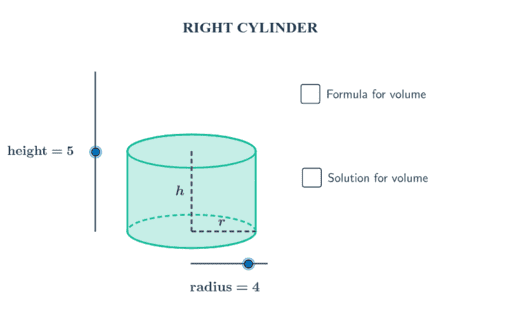 Volume Of Cylinder – Geogebra