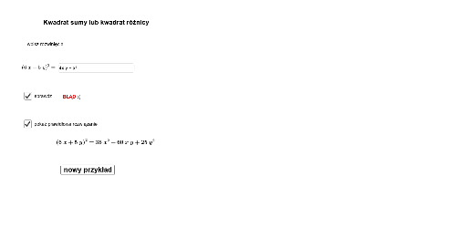 Kwadrat Sumy Lub Różnicy – GeoGebra
