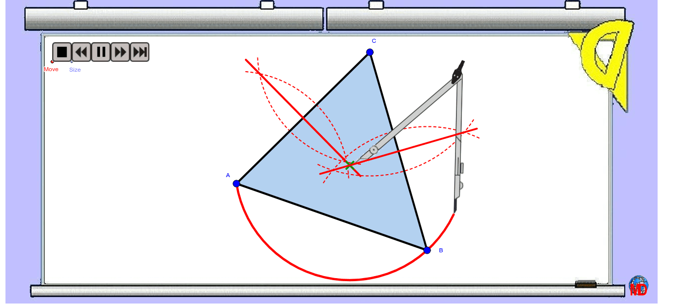 Interactive construction imagery – GeoGebra