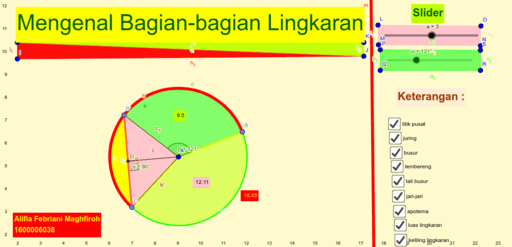 Mengenal Bagian-bagian Lingkaran – GeoGebra