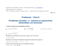 Problemas resueltos - 2 - dominio en operaciones elementales con funciones.pdf