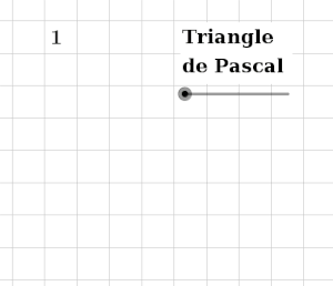 Pour expliquer comment remplir le triangle de Pascal, une image comme celle-ci suffit et produit une image mentale qui permet de retrouver la formule de Pascal. On peut laisser tourner l’image en boucle au tableau et même les élèves qui n’ont pas bien éco