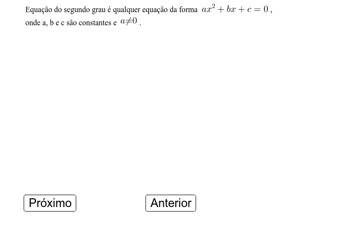 Equações de Segundo Grau