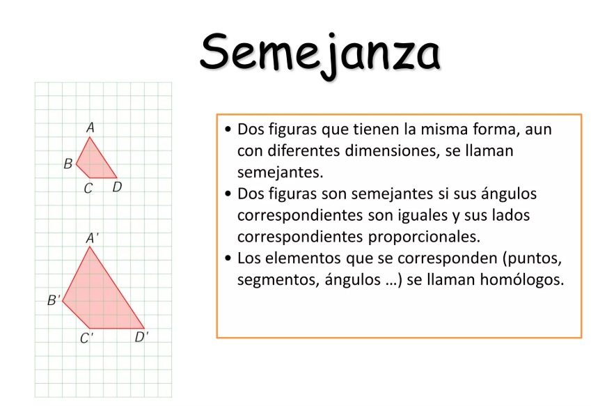 ¿Qué son figuras semejantes?