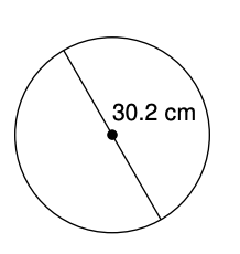 Find the circumference of this circle.  