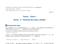 Teoría - 3 - Teorema del resto y Ruffini.pdf