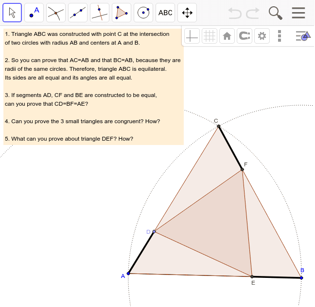 Constructing Triangles & Triangle Theorem (SSS) Game