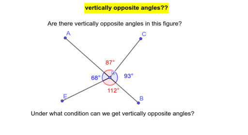 Vertically opposite angles? – GeoGebra