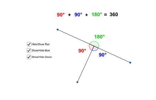 Sum of angles around a point – GeoGebra