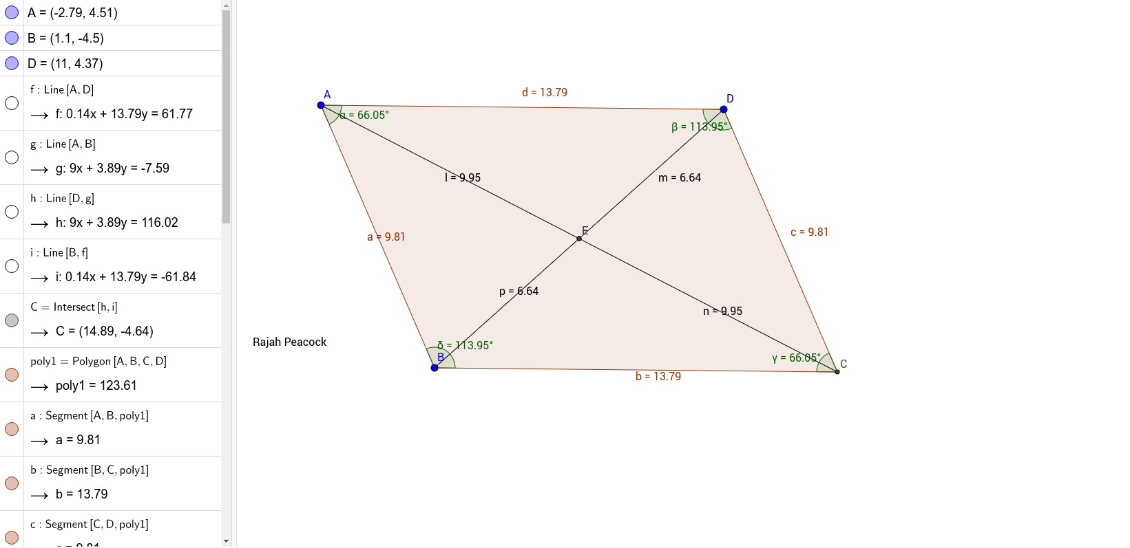 Parallelogram Geogebra 1119